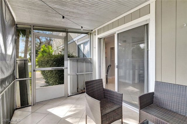 view of sunroom