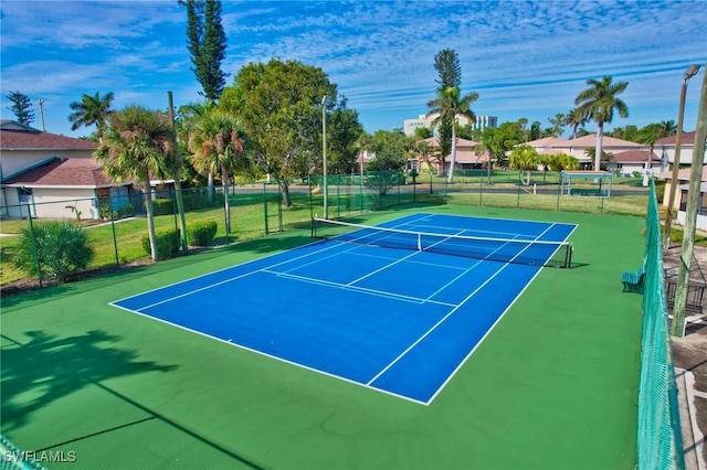 view of tennis court