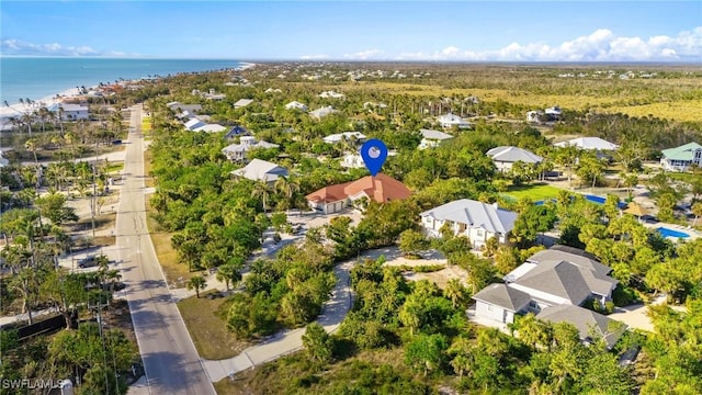 4090 W Gulf Dr, Sanibel, FL 33957 - aerial view featuring a water view