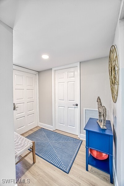 interior space with wood-type flooring