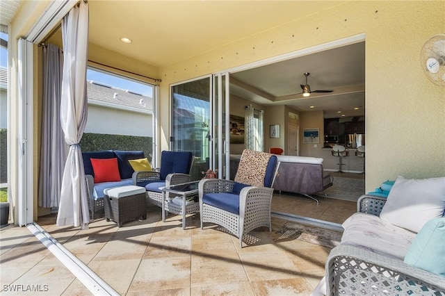 view of patio / terrace with outdoor lounge area