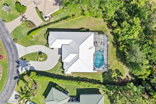 birds eye view of property