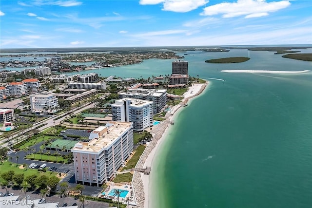 1020 S Collier Blvd Unit 203, Marco Island, FL 34145 - bird's eye view with a view of city and a water view