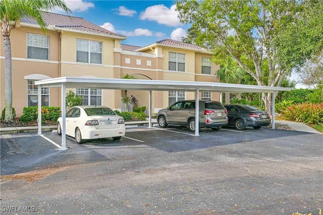 view of car parking