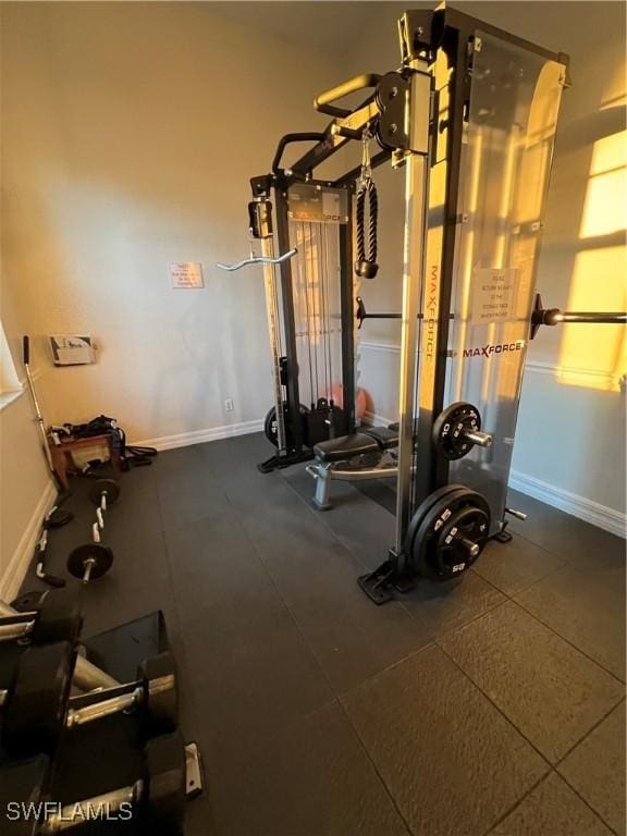 view of workout room