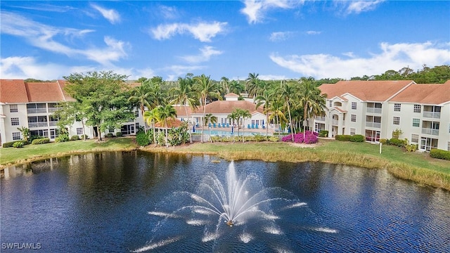 view of water feature