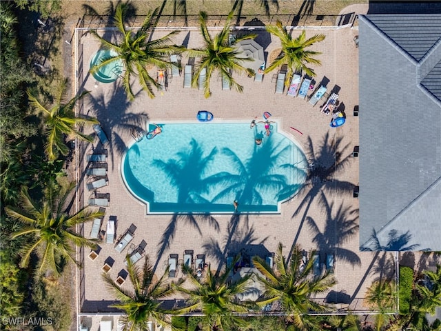 birds eye view of property