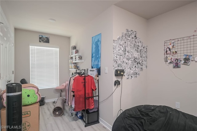 interior space featuring light hardwood / wood-style floors