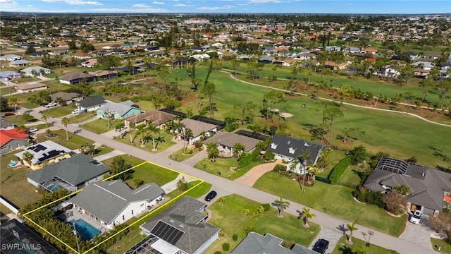 aerial view featuring a residential view