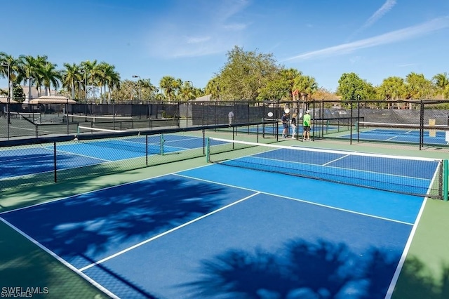 view of tennis court