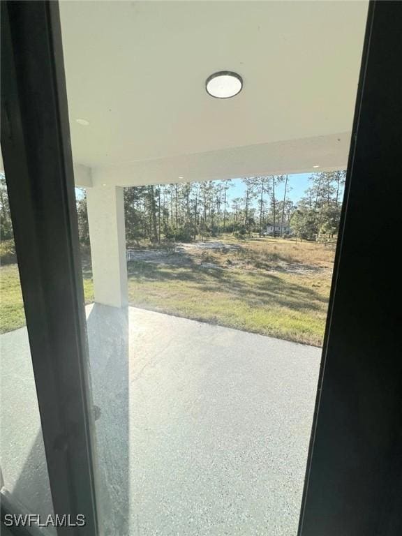 view of doorway to outside