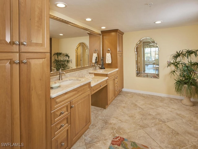 bathroom featuring vanity