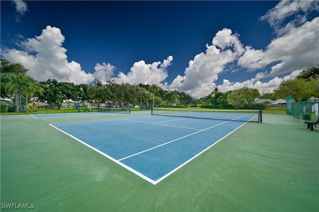 view of sport court