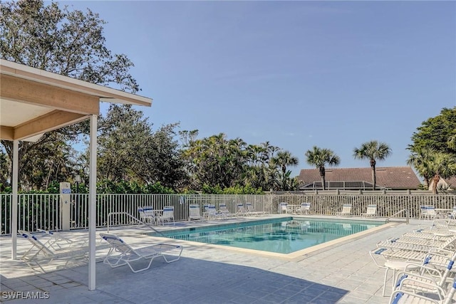 view of pool with a patio