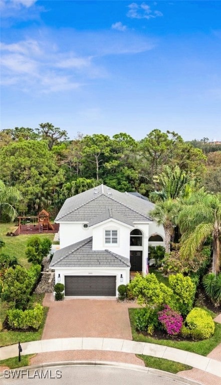 birds eye view of property