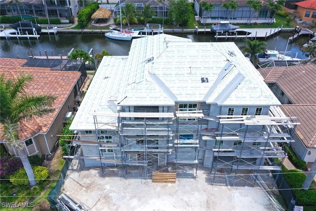 25 Covewood Ct, Marco Island, FL 34145 - view from above of property featuring a large body of water