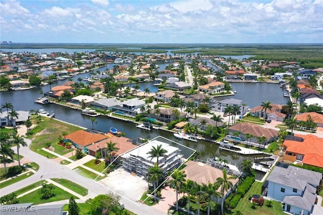 25 Covewood Ct, Marco Island, FL 34145 - aerial view of residential area with a nearby body of water