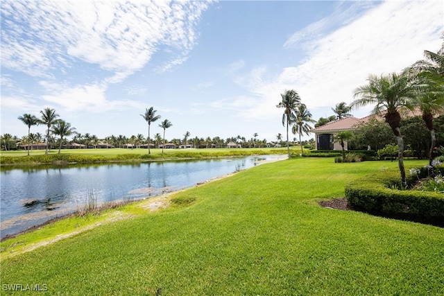 property view of water