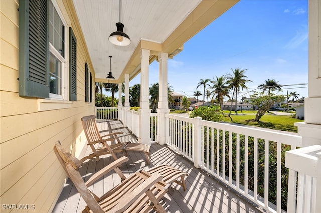 balcony with a porch