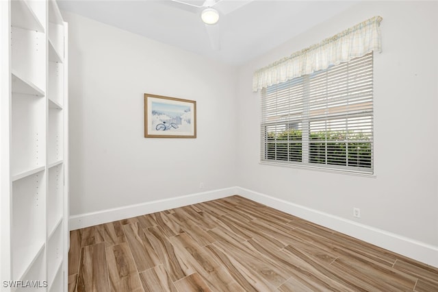 empty room featuring hardwood / wood-style floors