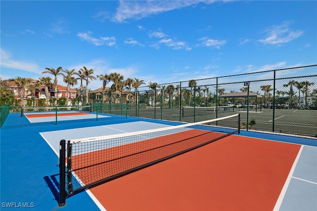 view of tennis court