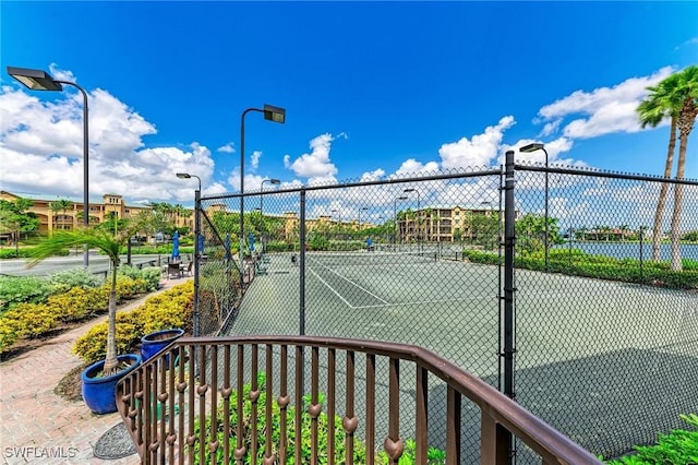 view of sport court