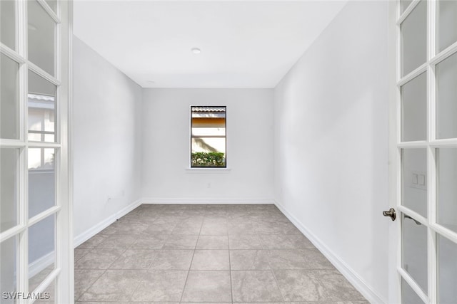 view of tiled empty room