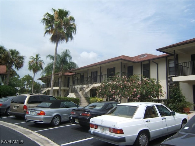 view of vehicle parking