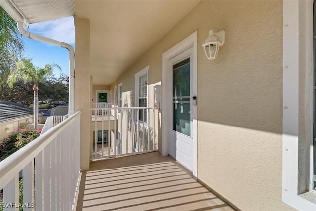 view of balcony