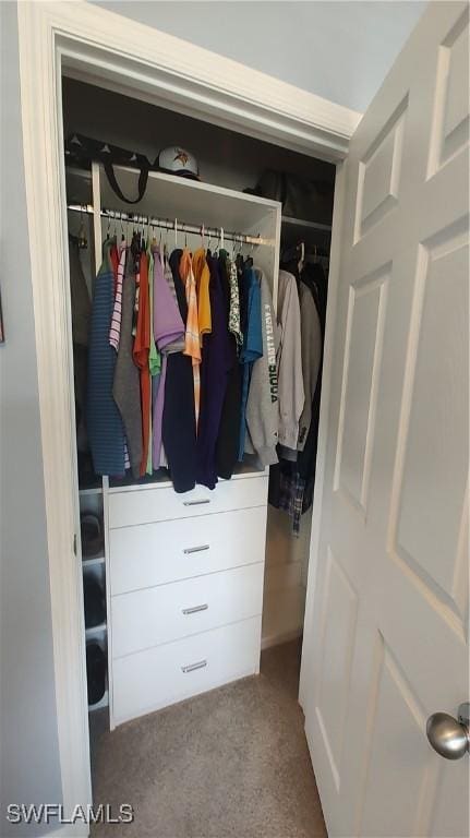 view of closet