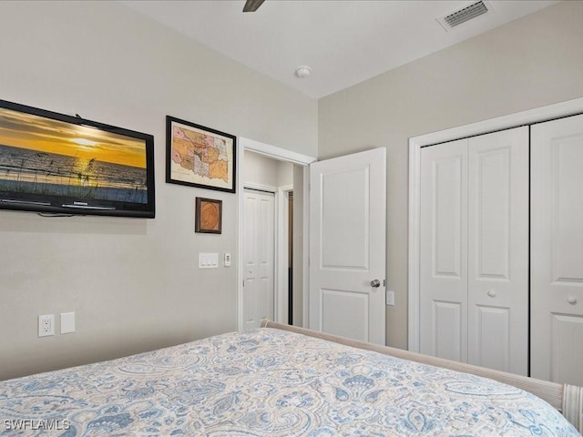 unfurnished bedroom with visible vents