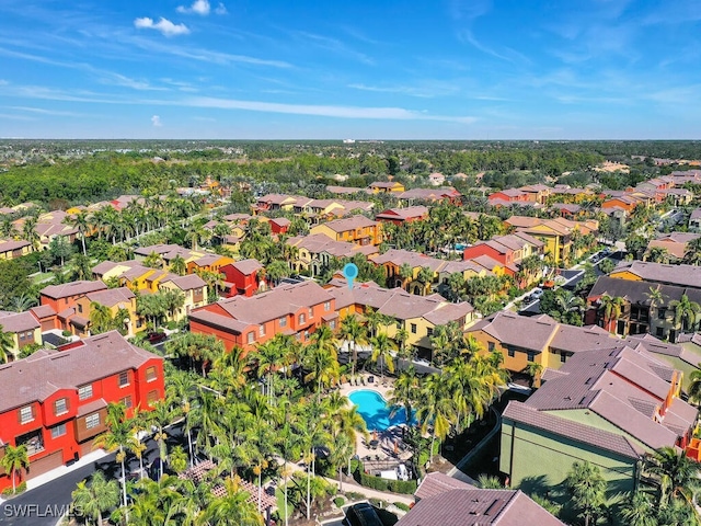 birds eye view of property