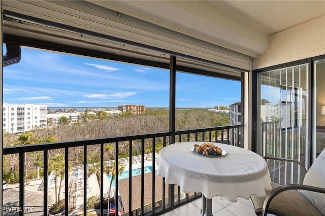 view of balcony