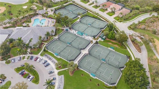 bird's eye view featuring a residential view