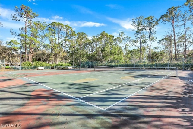 view of tennis court