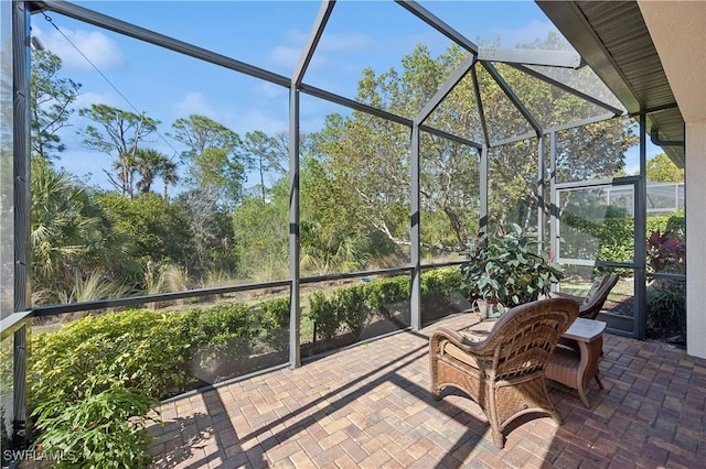 view of sunroom