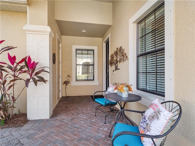 interior space featuring a patio area