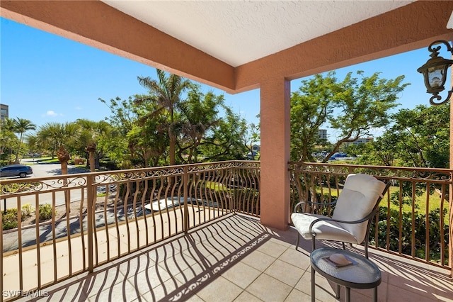 view of balcony