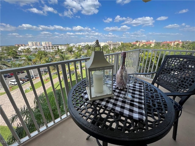 view of balcony