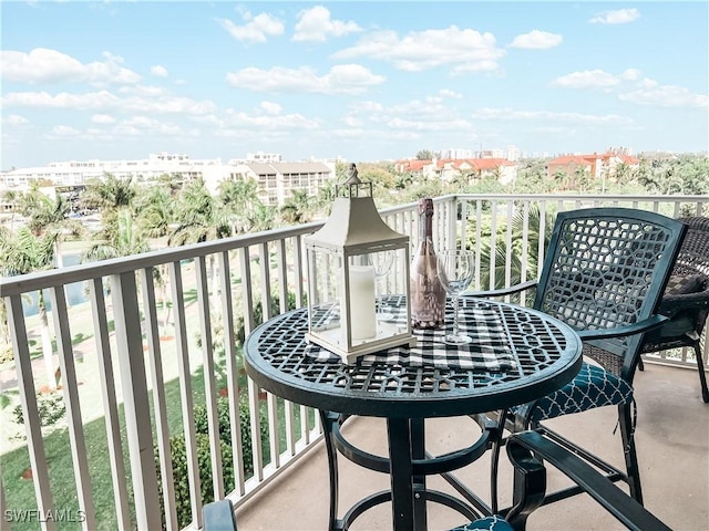 view of balcony