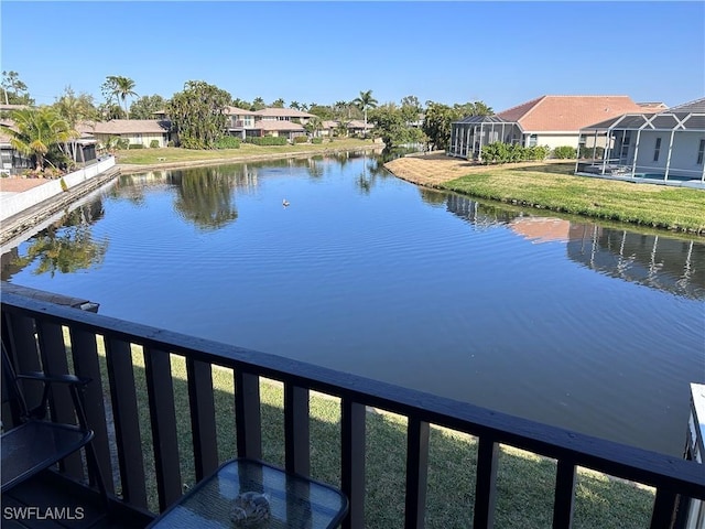 view of water feature