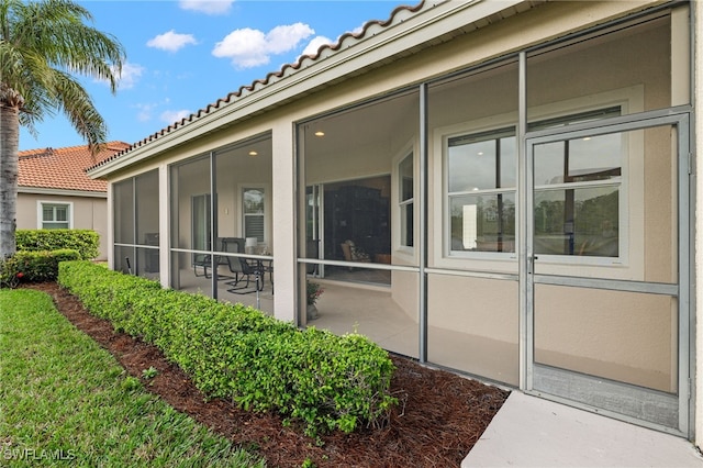 exterior space with a patio