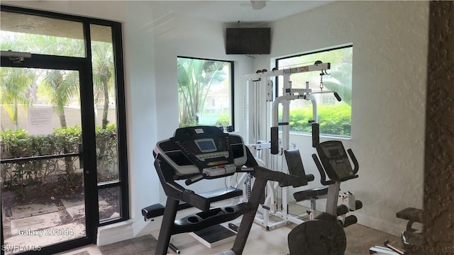 view of workout room