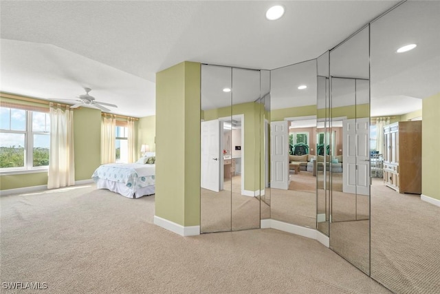 2619 Wulfert Rd Unit 5, Sanibel, FL 33957 - unfurnished bedroom featuring carpet flooring, baseboards, and recessed lighting