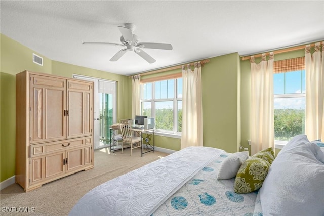 2619 Wulfert Rd Unit 5, Sanibel, FL 33957 - bedroom featuring light colored carpet, baseboards, and ceiling fan