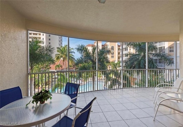 view of sunroom / solarium