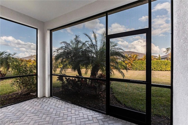 view of sunroom / solarium