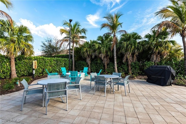 view of patio / terrace with grilling area