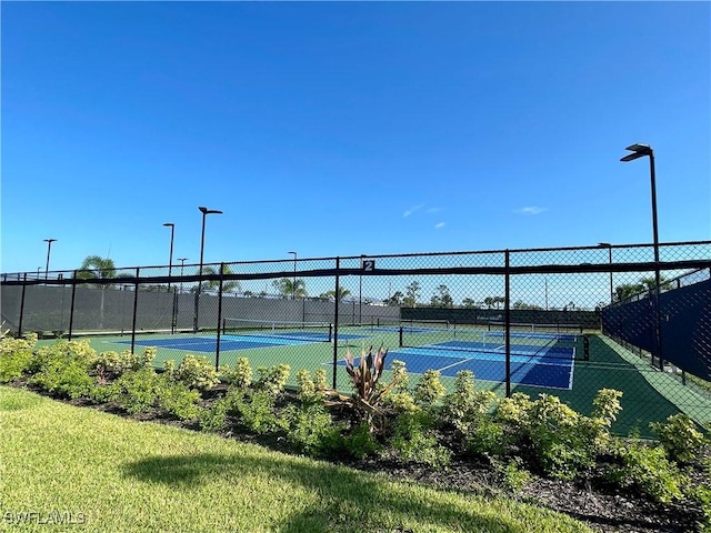 view of sport court