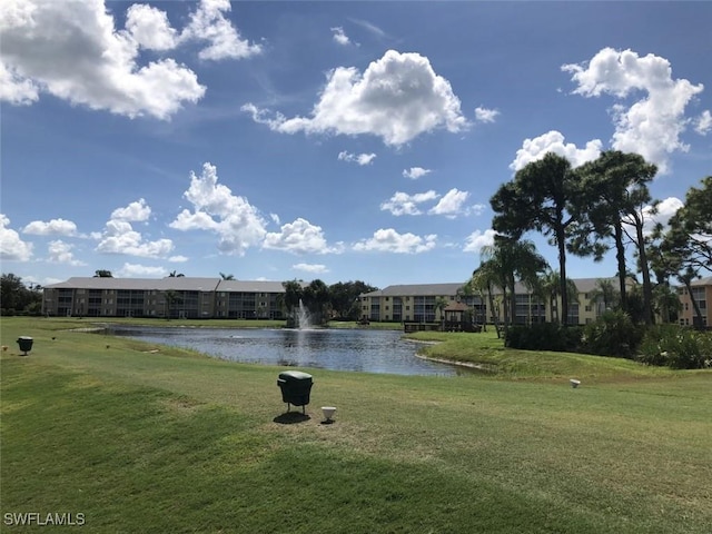 view of water feature